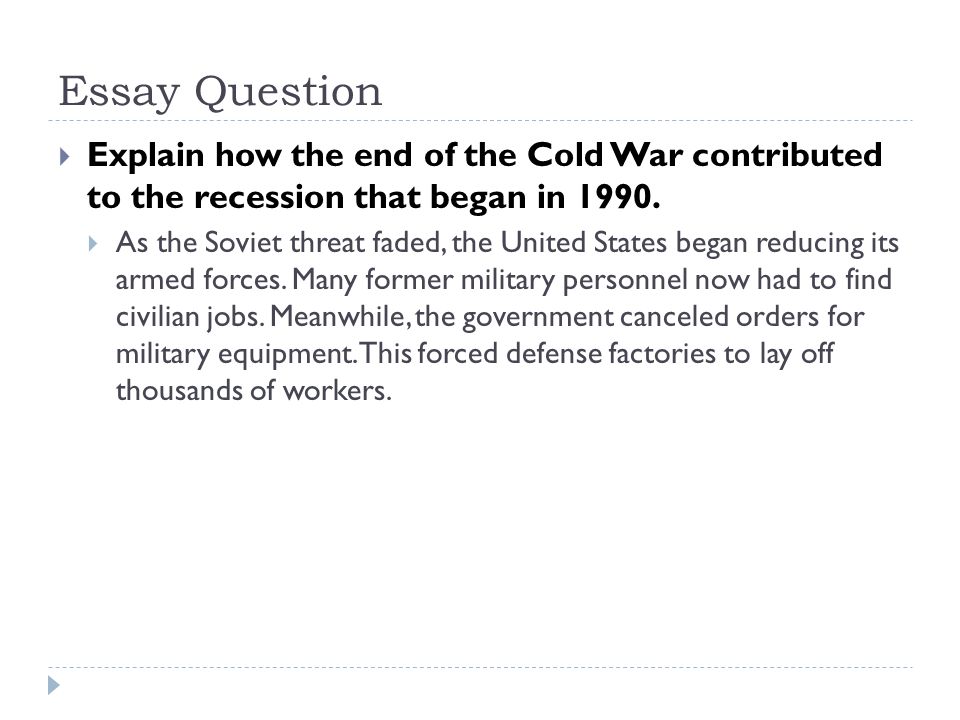 Essay on how the cold war started